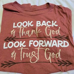 3/$35 Women's Christian T-shirt Size Large Super Soft